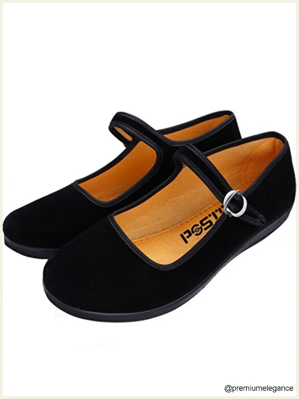Velvet Mary Jane Flats for Women Ballet Ballerina Shoes Hook Strap Lightweight